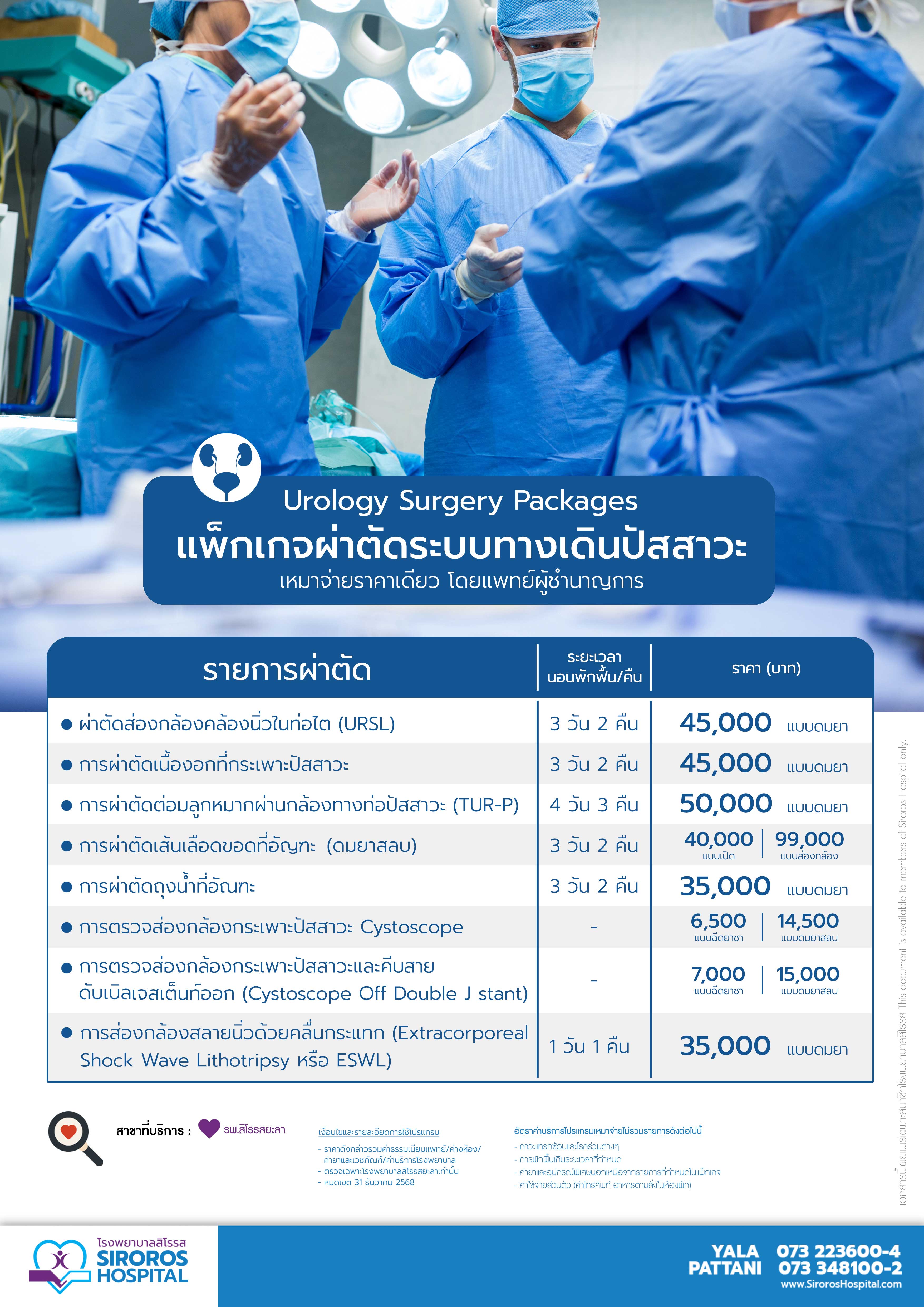 แพ็กเกจผ่าตัด