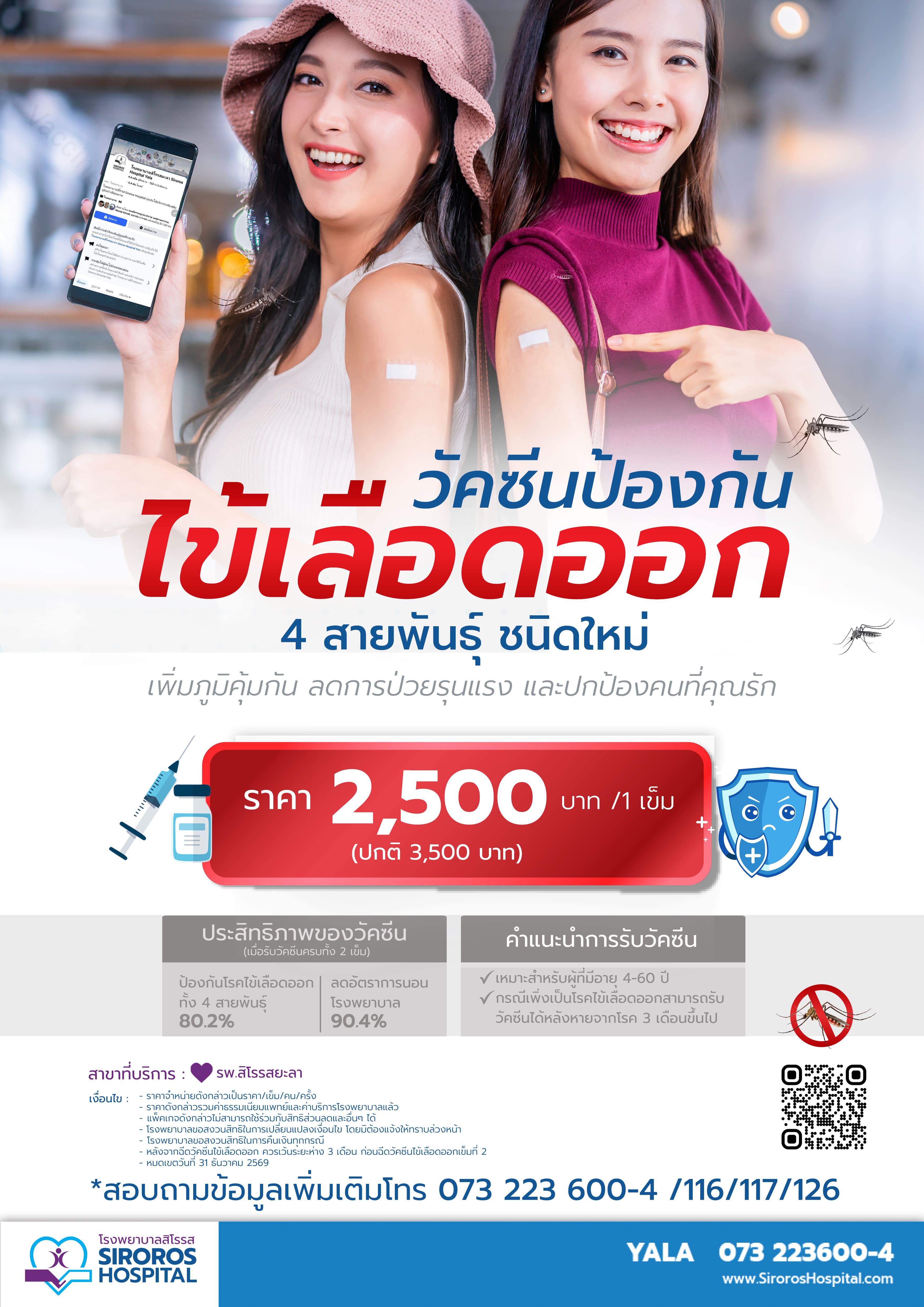 วัคซีนป้องกันไข้เลือดออก 4 สายพันธุ์ ชนิดใหม่